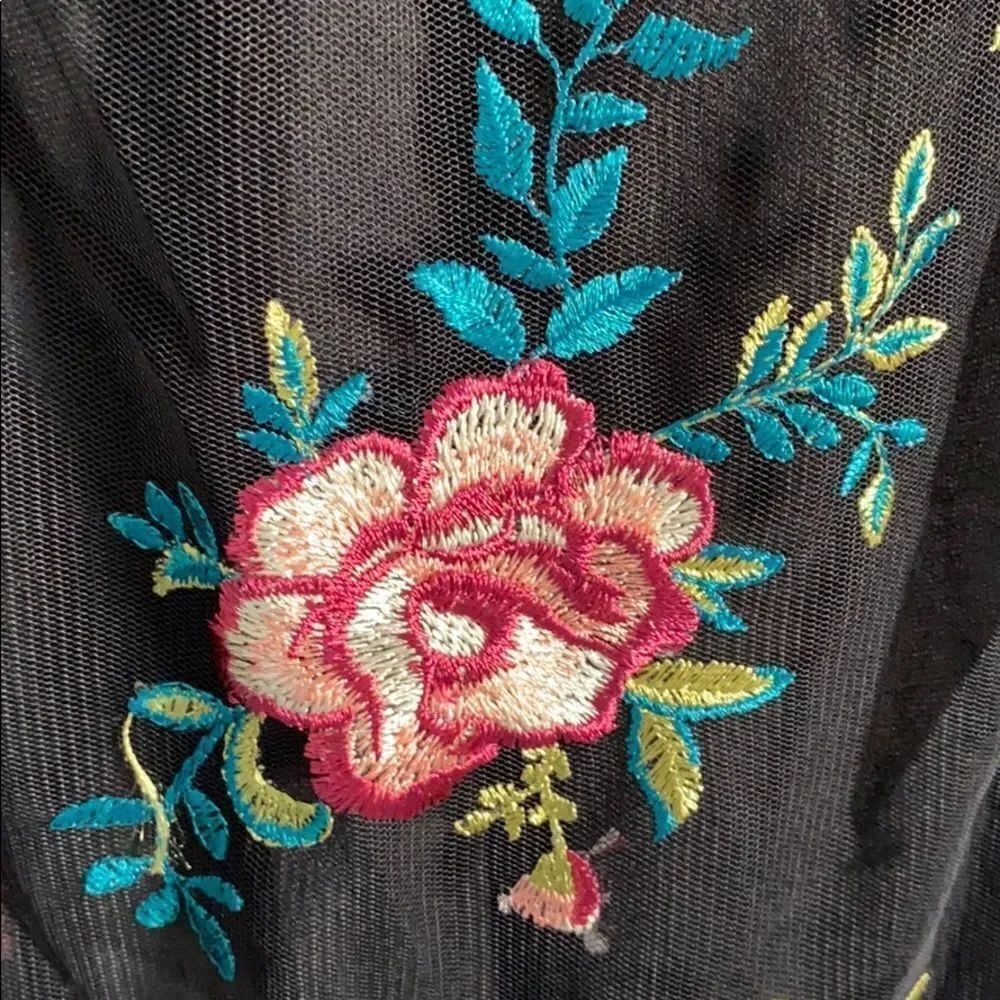 Target Brand Boho Embroidered Sheer Dress - Size Small - Picture 5 of 7